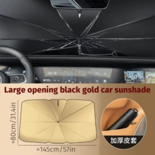 1pc Car Sunshade Umbrella - Protect Your Car Interior From Summer Sun - Windshield Protection And Shading Accessories