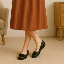 Bailarinas Flats De Mujer Lila Lombardo.  De moda    Fiesta - Negro - Ver 2