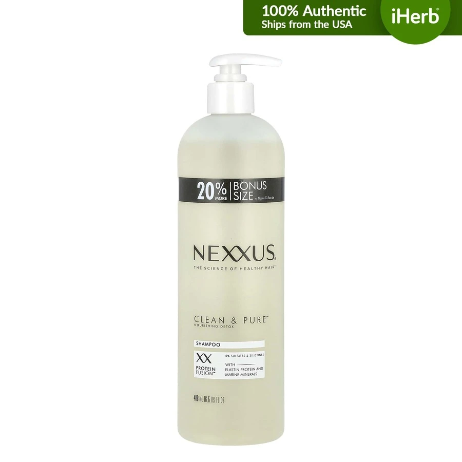 Nexxus Clean & Pure™, Nourishing Detox Shampoo, For All Hair Types, 16.5 Fl Oz (488 Ml) - Camel - View 1