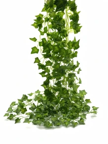 12pcs Fake Vines Fake Ivy Leaves Artificial Ivy Garland Greenery Hanging Plants Green Vines For Home Decor,Room Decor,Garden Decor,Wall Decor,Indoor Outdoor Decor, Bedroom Decor,Wedding Decoration,Table Decoration,Christmas Decorations,Party Decorations,Halloween Decoration,Birthday Decoration,Autumn Decor