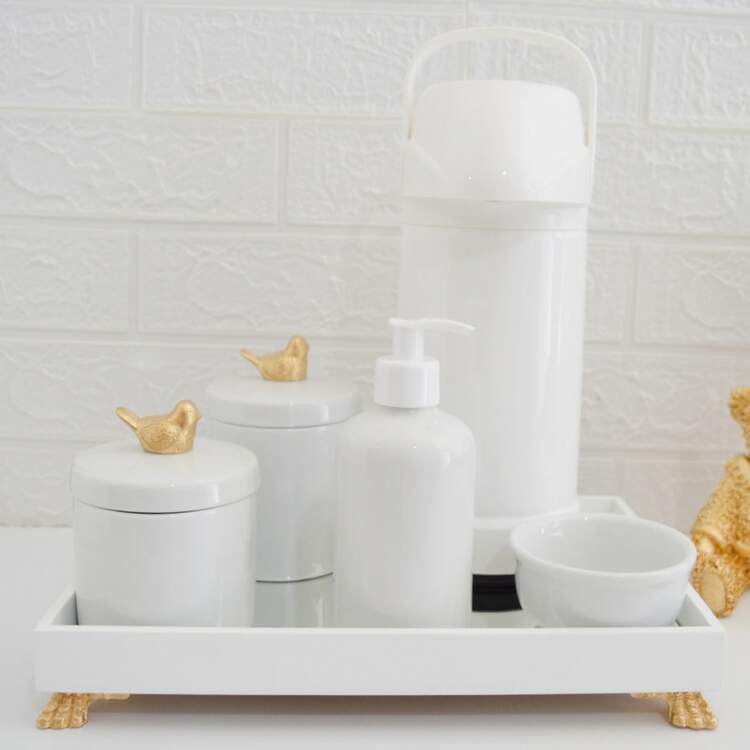 Modern Baby Hygiene Kit, Children's Bath Care, Porcelain Thermal Tray, K030 Sheep - 金色 - 查看 1