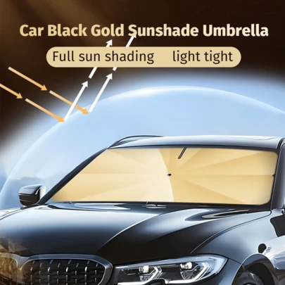 1 tấm che nắng kính chắn gió ô tô - Bảo vệ nội thất xe khỏi ánh nắng mặt trời mùa hè - Phụ kiện bảo vệ kính chắn gió và tấm che nắng.