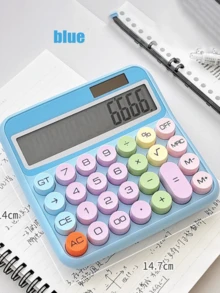 1pc Fashionable Multifunctional Desktop Calculator -Graduation Gifts, Cute Calculator, Office Accessory, Stylish Gadget, Lightweight Design - Multicolor - View 14