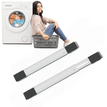 2pcs Extendable Household Appliance & Furniture Moving Wheels, Heavy-Duty Adjustable Washing Machine Moving Wheel Base, Metal Movable Bracket, Suitable For Refrigerators, Washing Machines, Wardrobes
