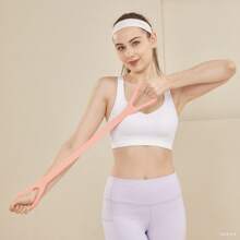 1 stuk 8-armige weerstandsband, weerstandsband voor dames, fitnessapparaat, latex schouder- en nekrekband, elastisch touw, rug, meerdere kleuren, sportschool