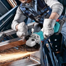 Cordless Angle Grinder 4-1/2 Inch, Power Angle Grinder With 2x1.3Ah Battery, 12000 RPM Brushless Metal Grinder With Cutting Wheels, Electric Grinder Tool For Wood Metal Cutting & Grinding - Xanh bạc hà 2 - Xem 4