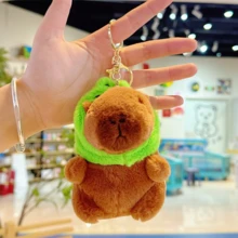 Capybara Plush Keychain Toy Realistic Cute Capybara Stuffed Animals Toy Capybara Pendant For Backpack Handbag Birthday Gift,Stuffed Toy,Pink Capybara,Capybaras - Multicolor - View 15