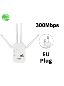 1200/300Mbps WLAN Signal Repeater und Extender - Verstärker zur Verbesserung der Netzwerkreichweite, kompatibel mit führenden Marken, US-Stecker, EU-Stecker, 110V-240V, Netzwerksignal Verstärker | Moderner kabelloser Repeater | Strapazierfähiges weißes Gehäuse