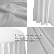 拉绒桌布，白色，适用于婚礼、派对、宴会、装饰用长方形桌布，可选尺寸：179 * 179cm、146 * 276cm、229 * 336cm - 白色 - 查看 8