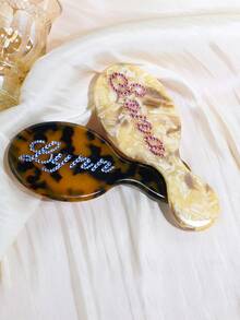 Custom Hair Accessories, Personalized Hair Combs, Custom Name Hair Brushes, Custom Name Hair Combs, Hair Clips, Wedding Bridesmaid Accessories,Multi-Functional,Ornamental,Letter,Solid Color,Exquisite,Stylish,Vintage,Modern,Colorful,Leisure,Basics,Casual,Soft,Unique,Customized,Personalized,Custom,Ideal Gifts For Her,Girlfriend,Her,Boyfriend,FriendsChristmas Beauty Accessories