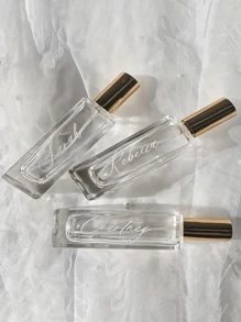 1pc Customizable Perfume Decanting Bottle, Customizable Text, Thick Square Glass Perfume Bottle, Portable Travel Size Empty Bottle, Sample Perfume Bottle, Wedding Bride Bridesmaid Handheld Bottle, Bridal Party Gift, Bridesmaid Proposal, Personalized Perfume, Gift For Girlfriend, Anniversary Gift, Christmas Gift, Holiday Gift, Valentine's Day Gift, Wedding Perfume Decanting Bottle, Halloween Spray Bottle