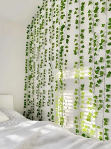 12pcs Fake Vines Fake Ivy Leaves Artificial Ivy Garland Greenery Hanging Plants Green Vines For Home Decor,Room Decor,Garden Decor,Wall Decor,Indoor Outdoor Decor, Bedroom Decor,Wedding Decoration,Table Decoration,Christmas Decorations,Party Decorations,Halloween Decoration,Birthday Decoration,Autumn Decor