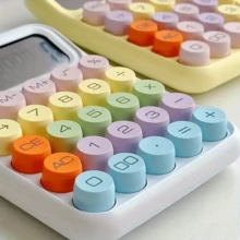1 pièce Calculatrice avec schéma de couleurs de la dopamine, mini calculatrice mignonne pour étudiants, convient pour un usage au bureau ou à l'école
