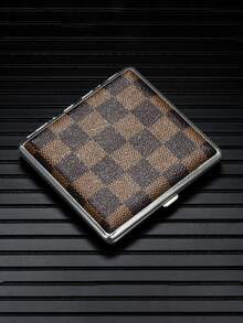 20 piezas Estuche de cigarrillos de metal con de patrón floral vintage