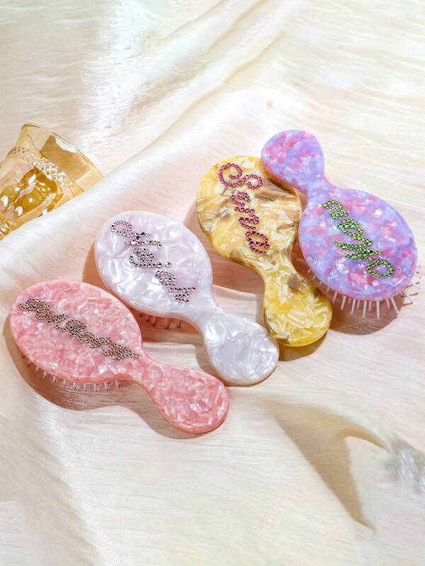 Custom Hair Accessories, Personalized Hair Combs, Custom Name Hair Brushes, Custom Name Hair Combs, Hair Clips, Wedding Bridesmaid Accessories,Multi-Functional,Ornamental,Letter,Solid Color,Exquisite,Stylish,Vintage,Modern,Colorful,Leisure,Basics,Casual,Soft,Unique,Customized,Personalized,Custom,Ideal Gifts For Her,Girlfriend,Her,Boyfriend,FriendsChristmas Beauty Accessories