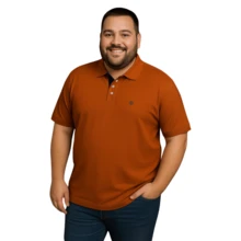 PLAYERA TIPO POLO PARA CABALLERO T-EXTRA PREMIUM - Marrón - Ver 1