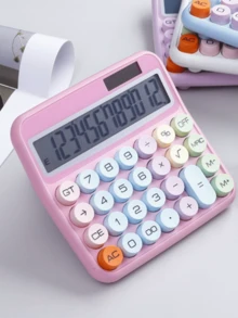 1pc Fashionable Multifunctional Desktop Calculator -Graduation Gifts, Cute Calculator, Office Accessory, Stylish Gadget, Lightweight Design - Multicolor - View 8