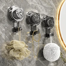 3pcs/Set Suction Cup Hooks For Bathroom, Waterproof Heavy Duty Wall Hooks Without Drilling, Adhesive Hooks For Kitchen, Door, Wall