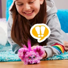 Hasbro Furby Furblets Hip- Mini Friend, 45+ Sounds, Hip Hop Music & Furbish Phrases, Electronic Plush Toys, Pink & Purple, Back To School Gifts, Ages 6+ - HIP- - View 5