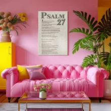 Sage Green Wall Art, Modern Scripture Poster, Poster, Psalm Quotes, Scripture Art, Wooden Framed Canvas Poster - Framed, Vertical - 裱框畫布 - 查看 8