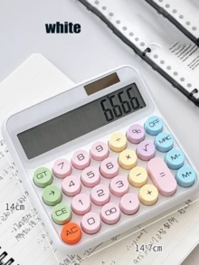 1pc Fashionable Multifunctional Desktop Calculator -Graduation Gifts, Cute Calculator, Office Accessory, Stylish Gadget, Lightweight Design - Multicolor - View 3