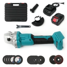 Cordless Angle Grinder 4-1/2 Inch, Power Angle Grinder With 2x1.3Ah Battery, 12000 RPM Brushless Metal Grinder With Cutting Wheels, Electric Grinder Tool For Wood Metal Cutting & Grinding - Xanh bạc hà 2 - Xem 2