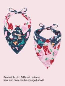 Random 3-Color Cartoon Pattern Fashion Scarf - Dog And Cat Drool Bib And Decorative Accessories, Cute Pet Style, Triangular Design, Extension Belt Design, Exquisite Multifunctional Decoration, Pet Collar Alternative, Suitable For Indoor And Outdoor Use