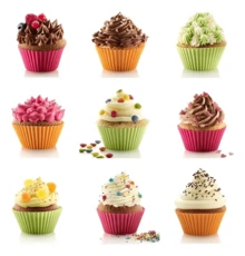 Kit Of 12 Silicone Mini Cupcake Molds, Muffin Cake, Baking Pan, Cupcake - Multicolor - View 3