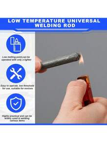 Easy-To-Use Low Temperature Soldering Kit - 3/6/12 Pcs Universal No-Soldering Kit, Suitable For Jewelry Repairs And DIY Crafts.