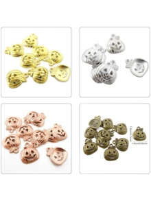 Pandantiv vintage din aliaj de toamnă, farmece cu dovleac, pandantiv de Ziua Recunoștinței, Halloween, farmece cu mărgele pentru cercei, brățări, coliere, brelocuri, bijuterii, artizanat, confecționare - 5 culori