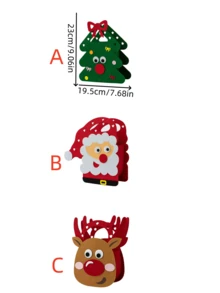 1pc Christmas Gift Bag, Gift Box, Candy Packaging Box, Snowman Creative Decor, Souvenir Gift Box, Cute Party Small Gift, Gift Bag - Multicolor - View 14