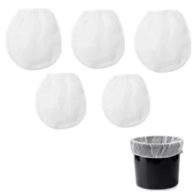 5pcs 5 Gallon Paint & Liquid Strainer Filter Bag,White Filter Bag For Hydroponics Paint Gardening