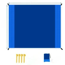 1 Large Beach Mat, Oversized Sand/Moisture Resistant Beach Blanket, Foldable Waterproof Pocket Beach Blanket, Portable And Lightweight Picnic Beach Mat, Quick Drying Outdoor Picnic Mat, Durable Waterproof Sand Resistant Beach Blanket, Sand Resistant, Portable Outdoor Blanket, Ideal Choice For Picnicking, Traveling, Camping, And Hiking, Enjoying A Beach Without Chaos, A Must-Have For Travel, With Multiple Sizes And Colors To Choose From