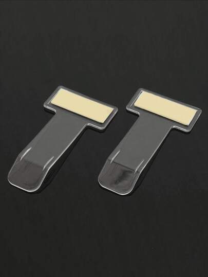 Universal Parking Lot Ticket Holder - Auto Fastener Card Bill Holder Mounting Storage Organizer - Windshield Sticker Holder - Vehicle Fixing Card Holder Installation Storage Organizer - Car Front Glass Sticker Holder - Plastic Material