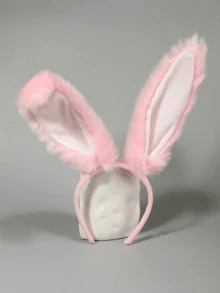 1 pieza Diadema con orejas de conejita sexy, adecuada para Halloween, disfraz de Pascua, accesorios para actuaciones en bares/clubes - Negro - Ver 11