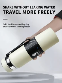 1 Piece 33.81oz Stainless Steel Insulated Water Bottle - Tumbler Coffee Cup Car Cup Water Cup Large Capacity, Leakproof, Portable, Suitable For Outdoor Activities, Mountain Climbing, Camping Water Bottle Sports And Travel - With Lid Can Be Used As A Water Cup Back To School, Suitable For School, Camping And Hiking - Multicolor - View 2