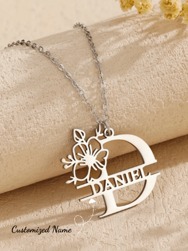1PC Custom Letter Pendant Necklace, Personalized Women's Large Initial Necklace, Valentine's, Mother's Day, Birthday, Anniversary ,Christmas Gift - Everyday & Party Necklace For Women.