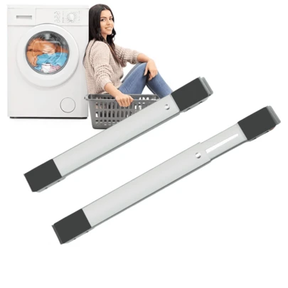 2pcs Expandable Wheeled Furniture Dolly, Heavy Duty Adjustable Washing Machine Hand Truck Base, Metal Movable Rack, Suitable For Transporting Refrigerator, Washing Machine And Wardrobe. Expandable Furniture Casters With Brake System, Suitable For Heavy Duty Washing Machine, Dryer And Refrigerator, With Sturdy Base And Up To 660lbs Load Capacity.
