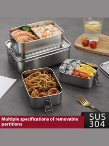 1 件不锈钢午餐盒、午餐容器、带盖餐盒，适合学生和办公室工作人员，便携式水果午餐盒，适用于备餐、学校和旅行场景。 - 彩色 - 查看 5