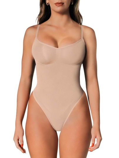 Tummy Control Tank Bodysuit – Thong Shapewear With Snatched Waist