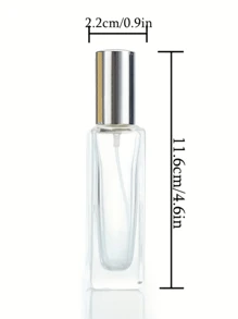 1pc Customizable Perfume Decanting Bottle, Customizable Text, Thick Square Glass Perfume Bottle, Portable Travel Size Empty Bottle, Sample Perfume Bottle, Wedding Bride Bridesmaid Handheld Bottle, Bridal Party Gift, Bridesmaid Proposal, Personalized Perfume, Gift For Girlfriend, Anniversary Gift, Christmas Gift, Holiday Gift, Valentine's Day Gift, Wedding Perfume Decanting Bottle, Halloween Spray Bottle