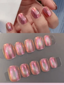 0.3g/Pc Red Aurora Chameleon Nail Powder, Neon Powder For DIY Nail Art Decoration, Color Changing Optical Nail Powder - Multicolor - View 4