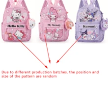 Sanrio 1个卡通包 新款三丽鸥包 超轻精致 Hollekt，酷洛米背包，返校季，抽绳包，书包，大学包，返校季 - 彩色 - 查看 11