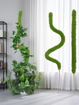 1pc Artificial Moss Pole For Monstera Creepers Climbing Indoor Plant Extension Support Frame