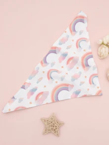 Random 3-Color Cartoon Pattern Fashion Scarf - Dog And Cat Drool Bib And Decorative Accessories, Cute Pet Style, Triangular Design, Extension Belt Design, Exquisite Multifunctional Decoration, Pet Collar Alternative, Suitable For Indoor And Outdoor Use