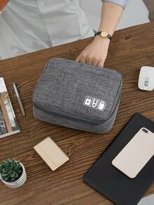 Bolsa para armazenamento de dados, bolsa para armazenamento de fones de ouvido de viagem, carregador portátil, carregador de telefone, acessórios para câmera digital - Multicolorido - Ver 7