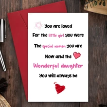 1 Pc Funny Daughter Birthday Card, Happy Birthday Daughter Card, Special Daughter Card, You Will Always Be A Wonderful Daughter, Envelope, Small Business Items, Thank You Cards, Birthday Gifts, Cards, Unusual Items, Gift Cards - Multicolor - View 16