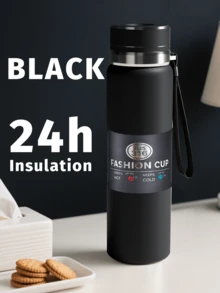1 Piece 33.81oz Stainless Steel Insulated Water Bottle - Tumbler Coffee Cup Car Cup Water Cup Large Capacity, Leakproof, Portable, Suitable For Outdoor Activities, Mountain Climbing, Camping Water Bottle Sports And Travel - With Lid Can Be Used As A Water Cup Back To School, Suitable For School, Camping And Hiking - Multicolor - View 9