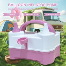 AOYI 1pc Electric Balloon Pump, Portable Dual-Nozzle Electric Balloon Inflator, Suitable For Decorating Parties And Inflating Balloons - View 2