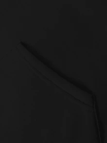 Run Little Mouse,Rose Pattern Printed Hooded Sweatshirt, Casual Sports Hooded Sweatshirt - Casual Winter And Autumn Wear - màu đen - Xem 4